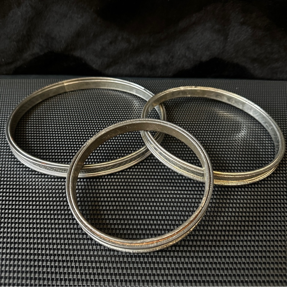 Vintage Metal & Cork Embroidery Hoops
